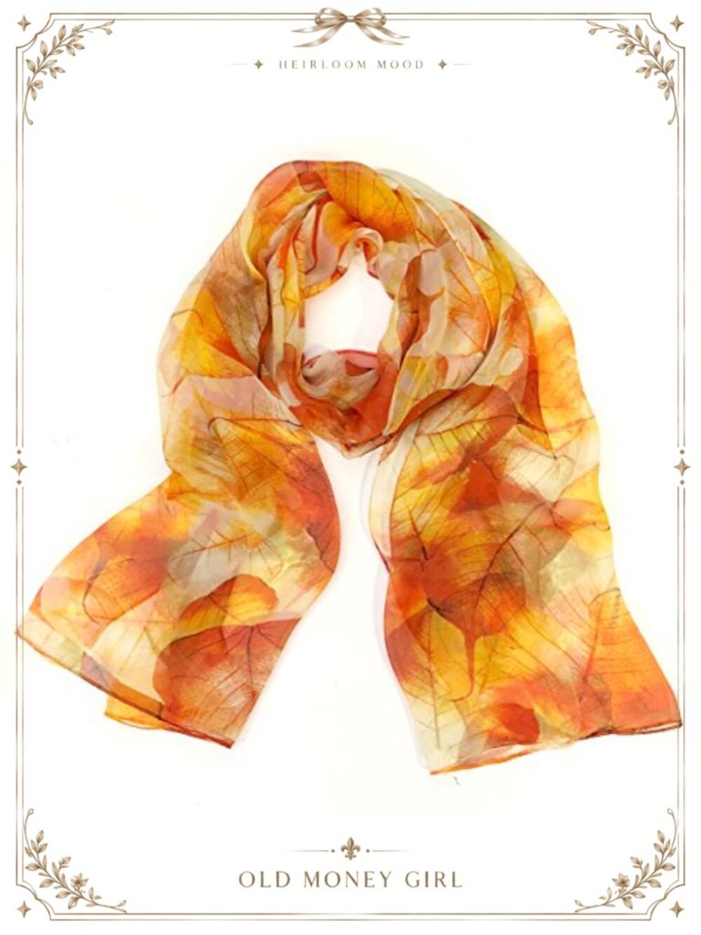 Long Chiffon Scarf Hair Wrap Lightweight Polyester Blend Scarf